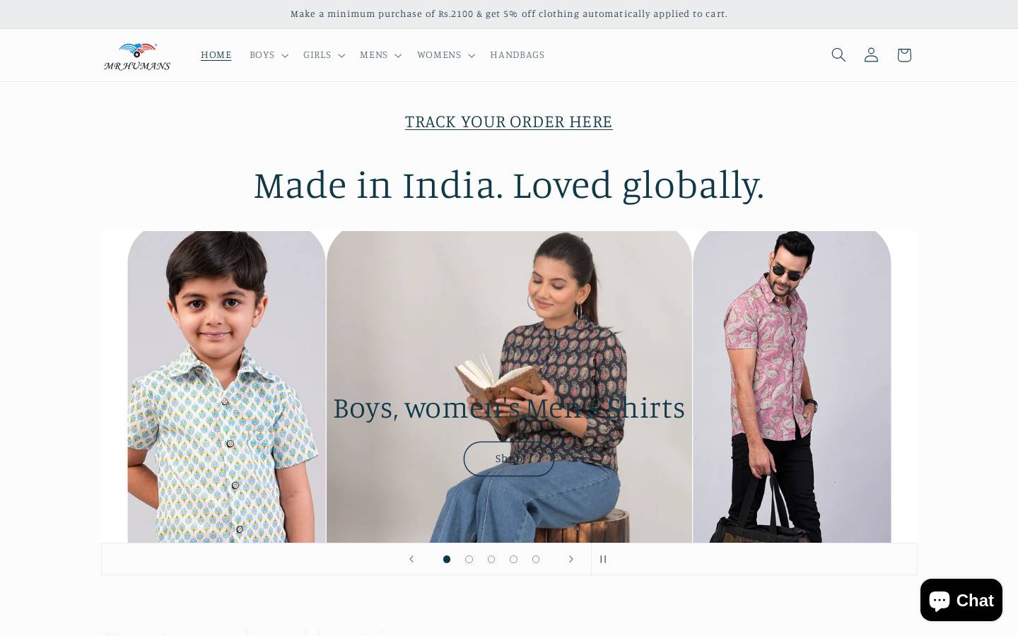 mrhumans.com homepage screenshot