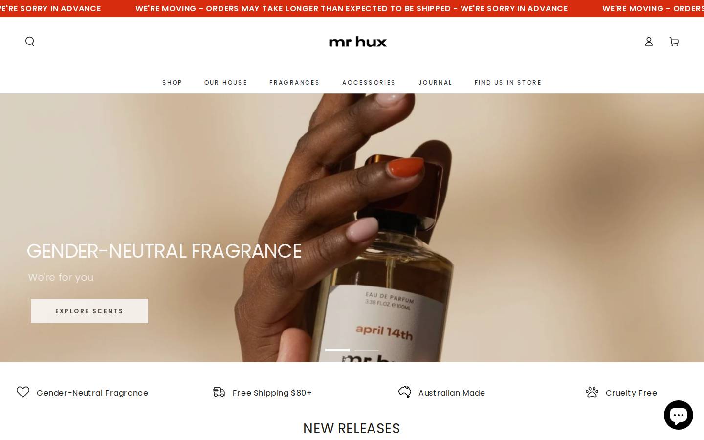 mrhux.com homepage screenshot