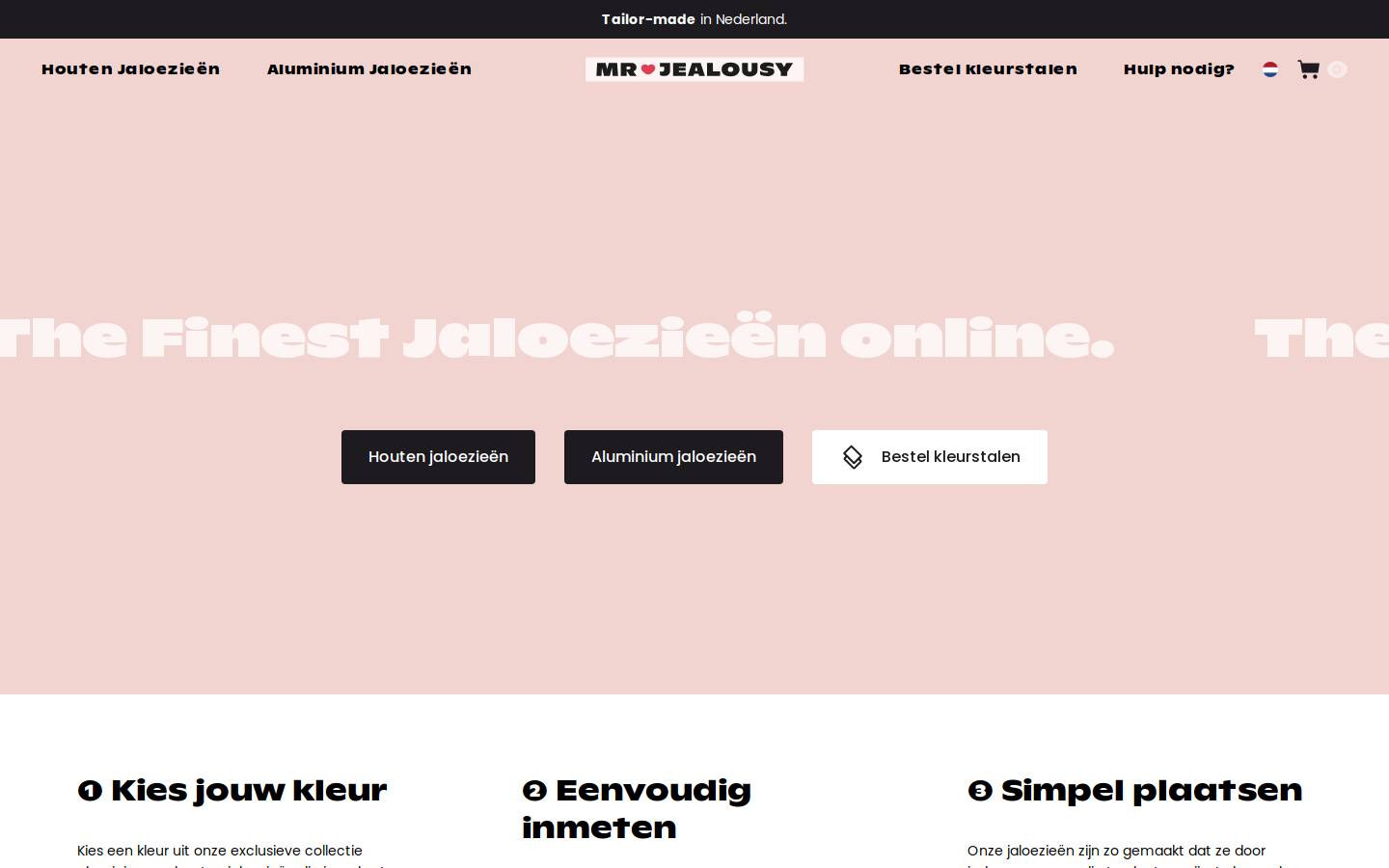 Mr. Jealousy homepage screenshot