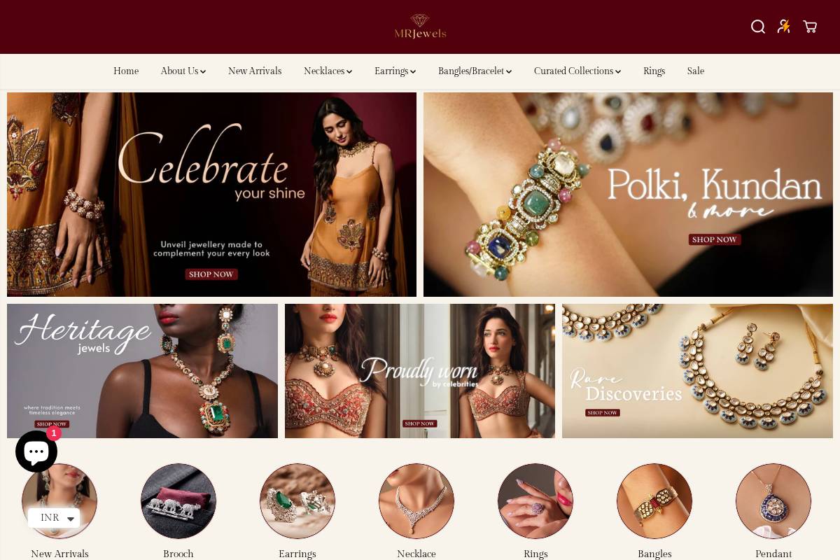 Mrjewels homepage screenshot