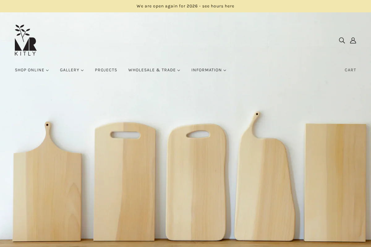 Mr Kitly homepage screenshot