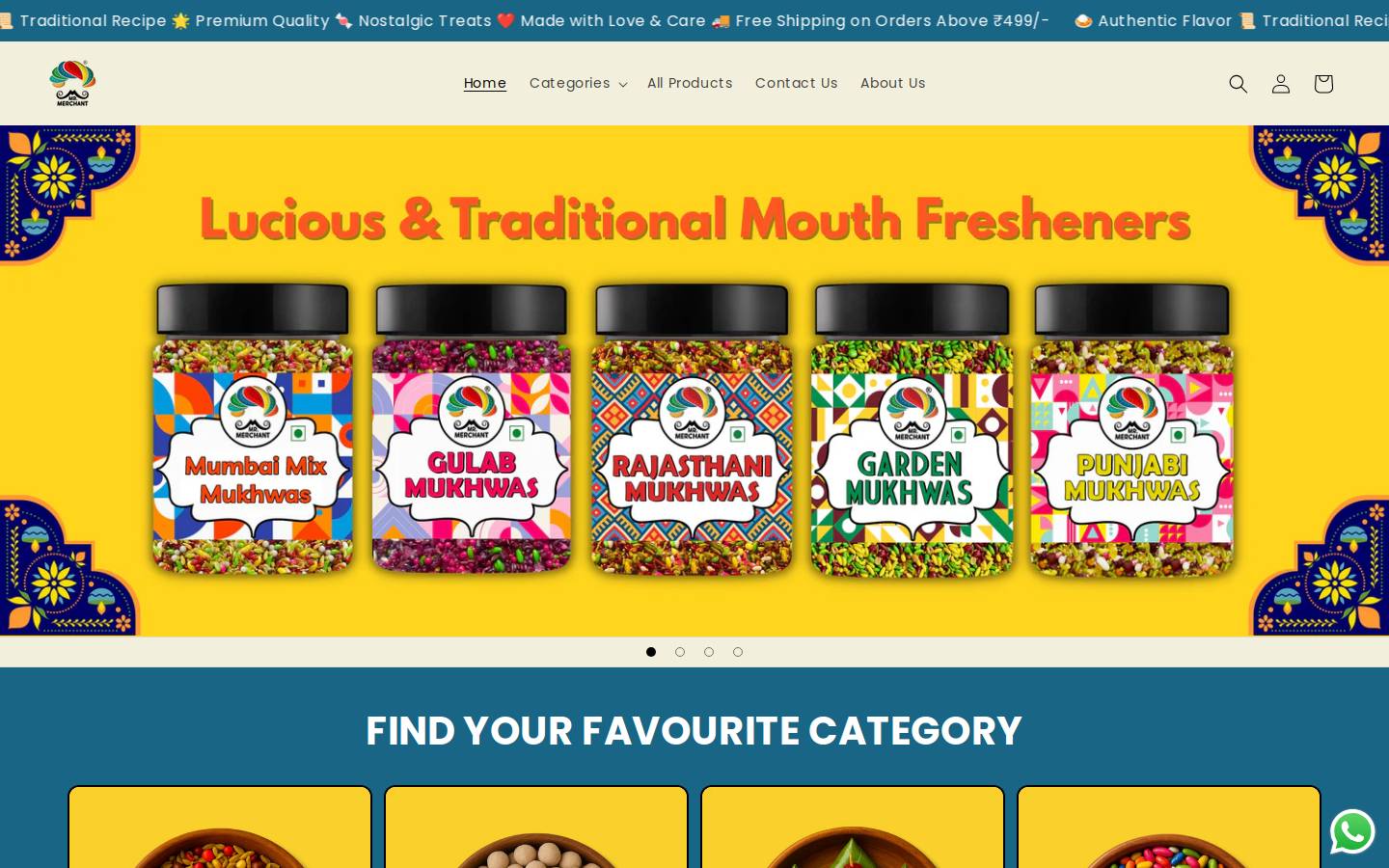 mrmerchant.in homepage screenshot