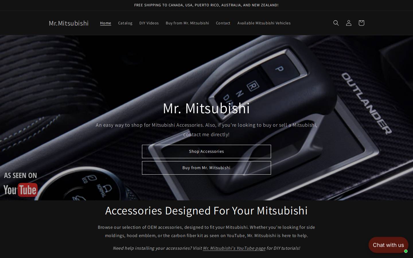 mrmitsubishi.ca homepage screenshot