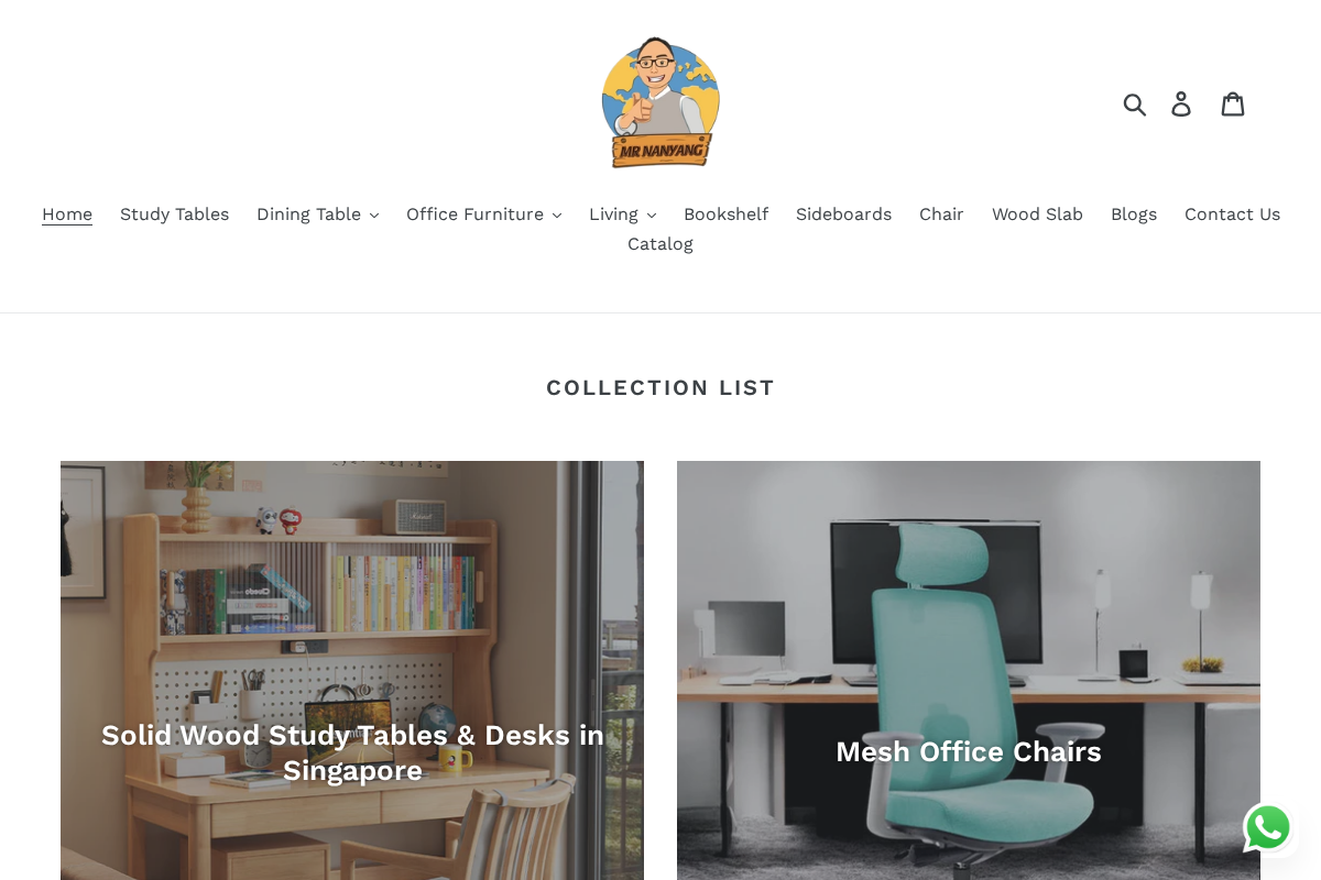 Mr Nanyang homepage screenshot