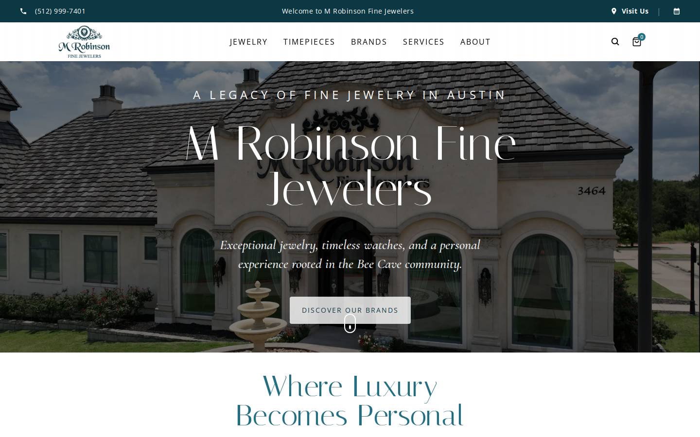 mrobinsonjewelers.com homepage screenshot