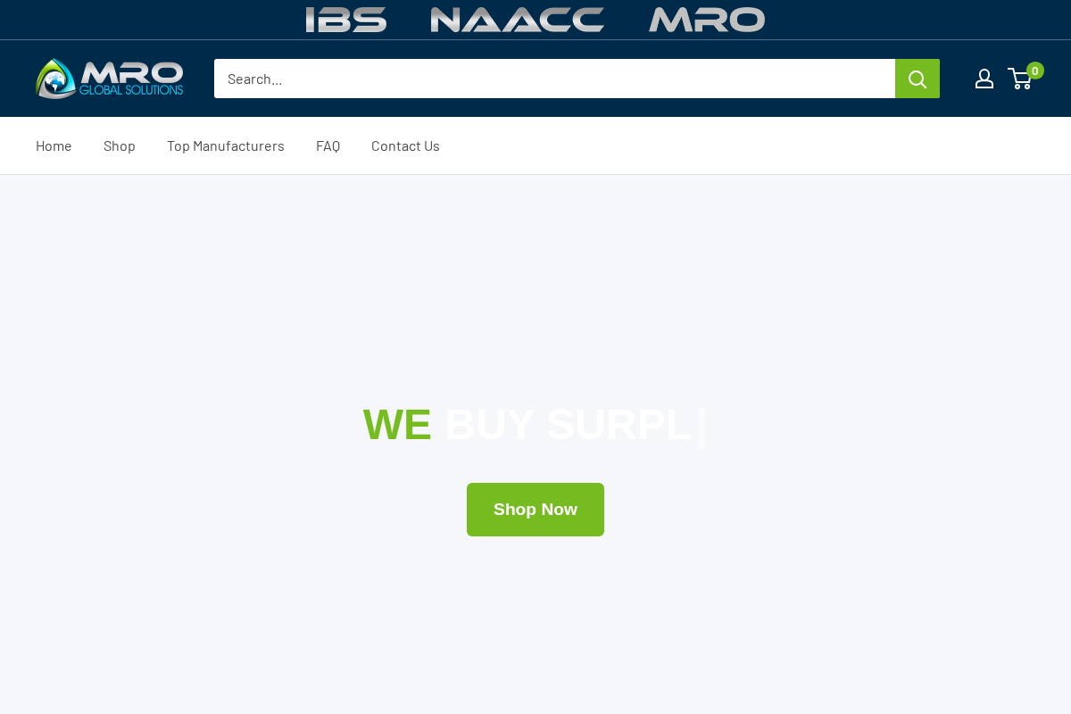 MRO Global SolutionsVisaMastercardAmerican ExpressPayPal homepage screenshot