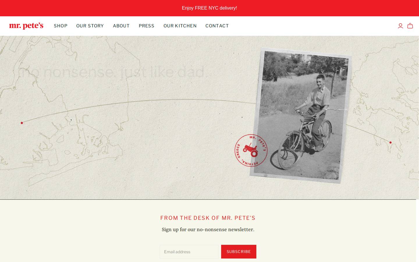 mrpetes.com homepage screenshot