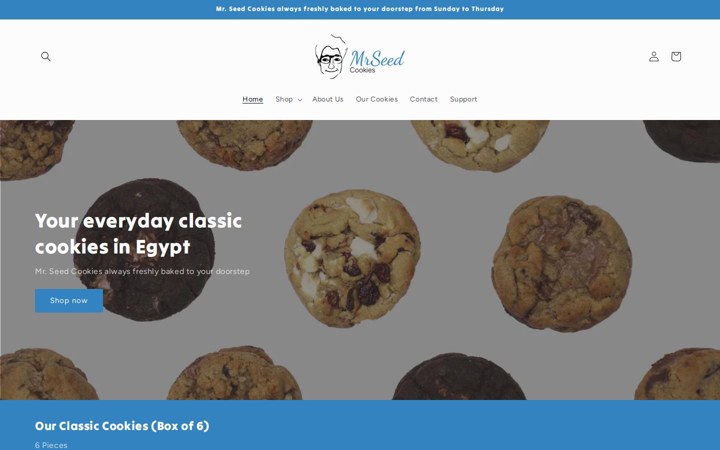 mrseedcookies.com homepage screenshot