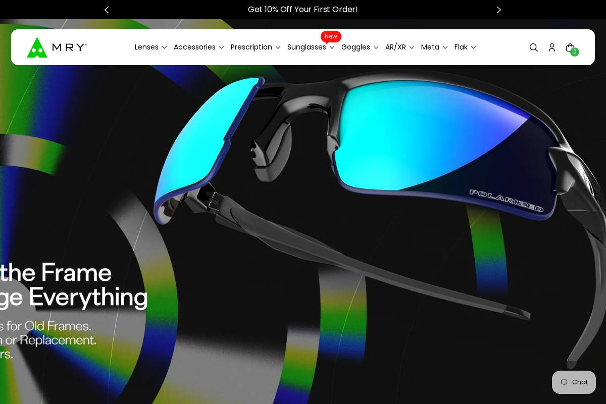 mrylens.com homepage screenshot