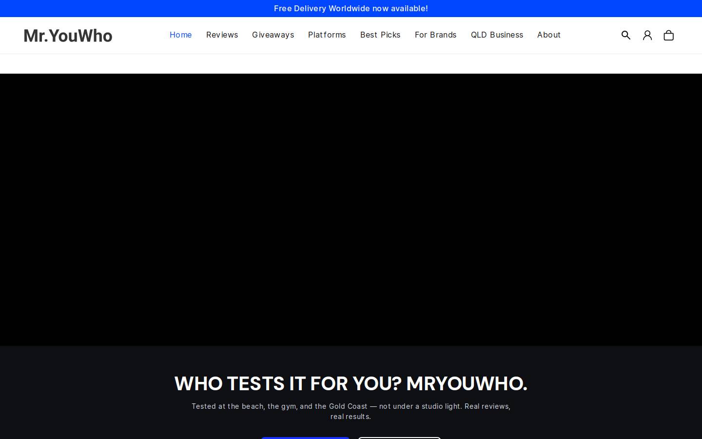 Mr.YouWho homepage screenshot