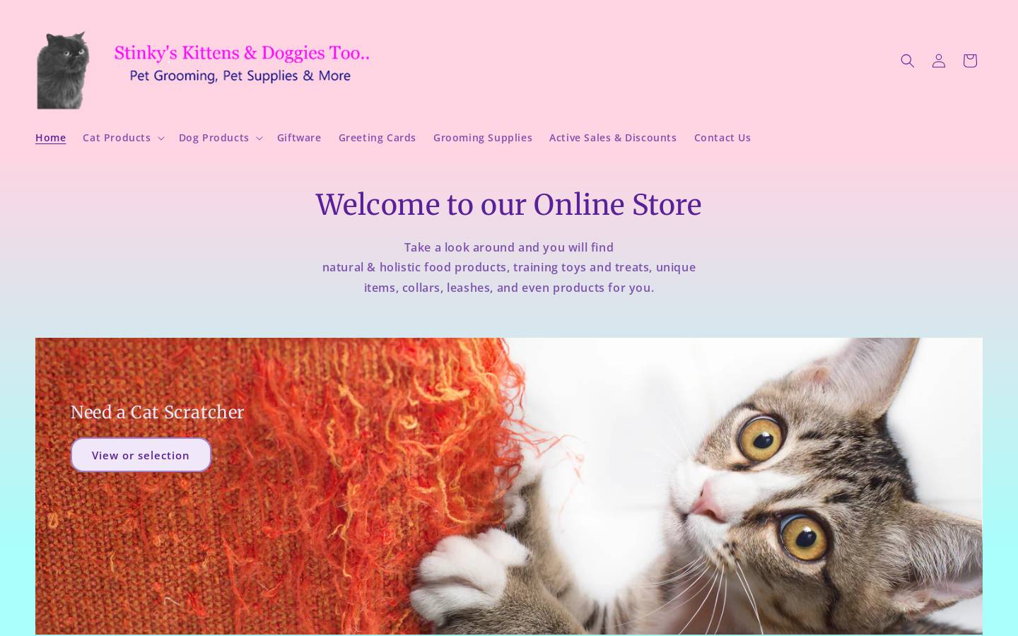 ms-stinky.com homepage screenshot