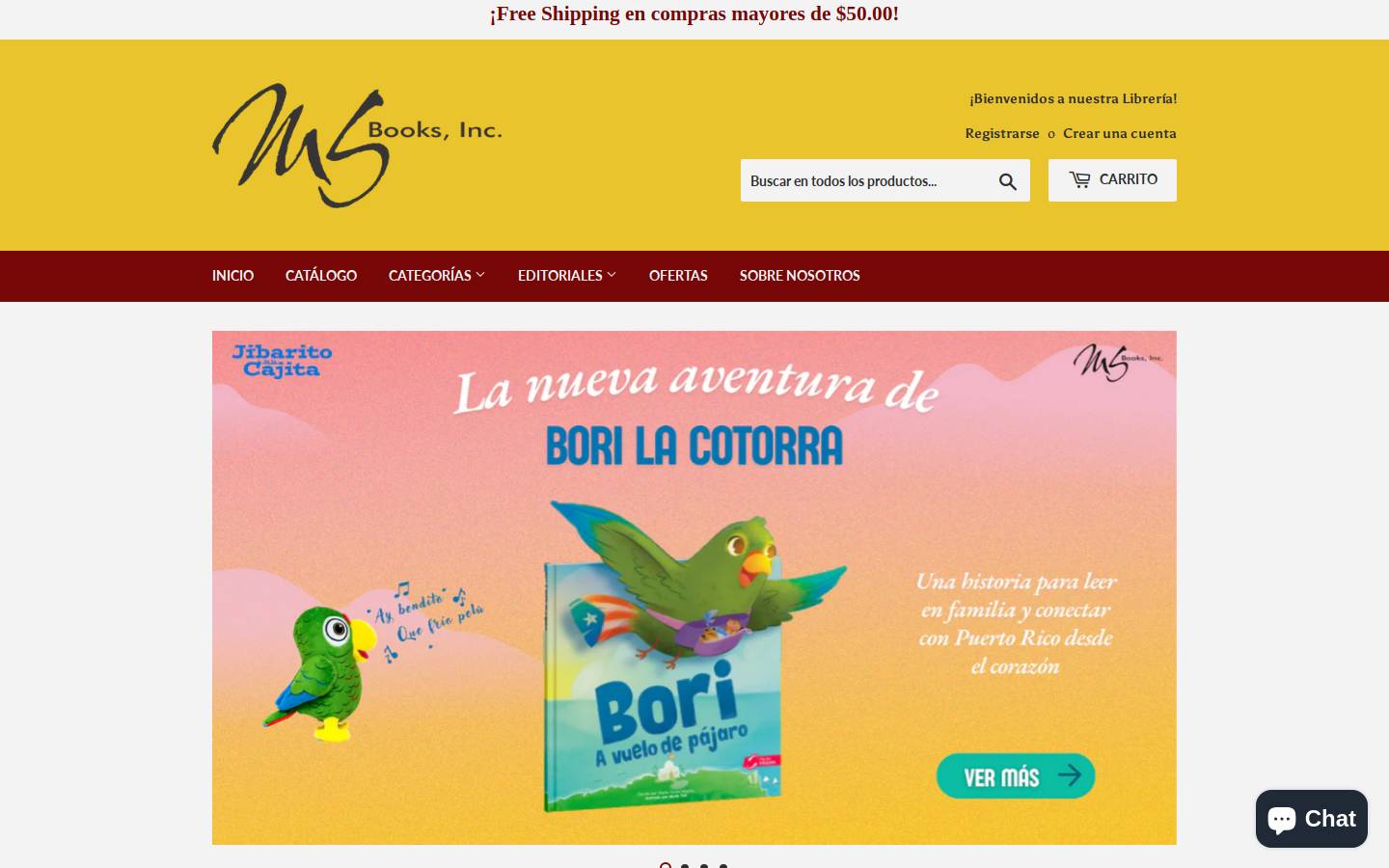 msbookspr.com homepage screenshot