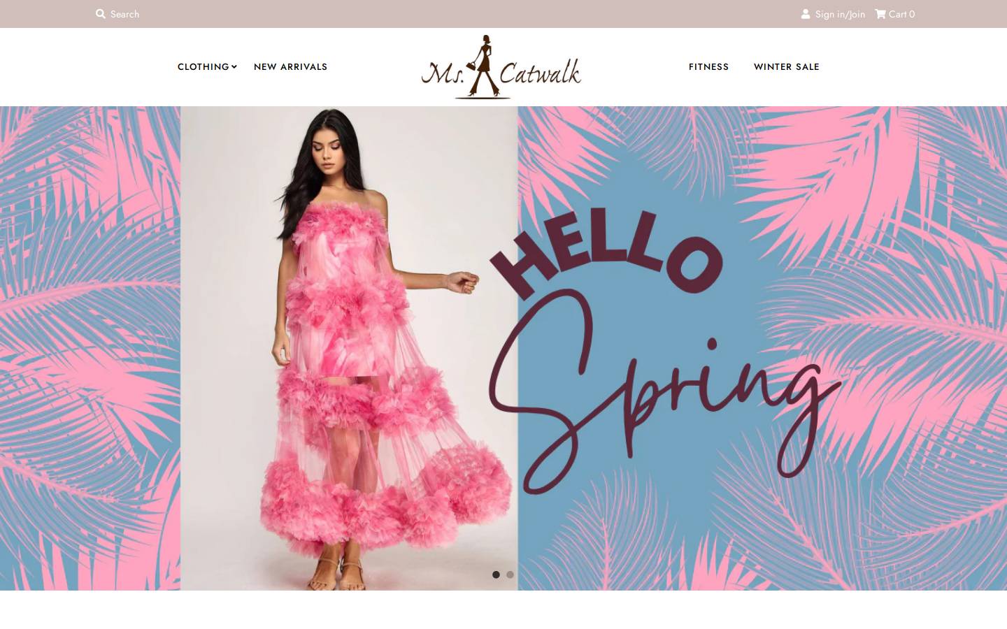 mscatwalk.com homepage screenshot