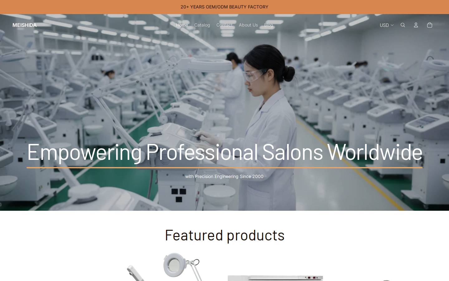 msdbeauty.com homepage screenshot