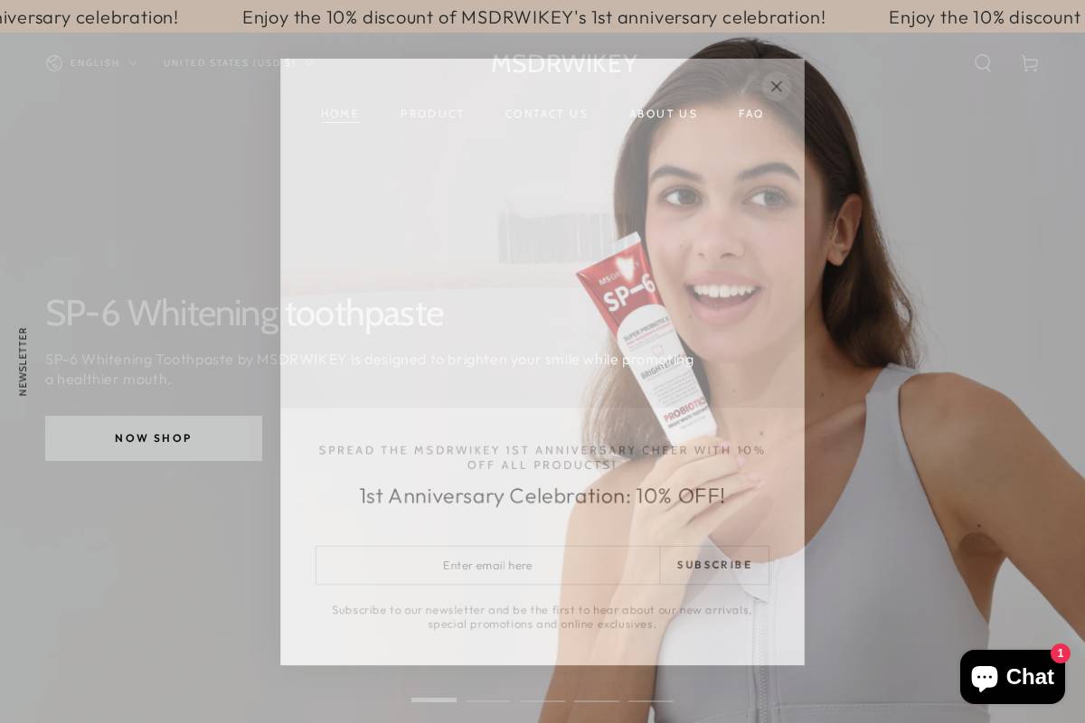 Msdrwikey homepage screenshot