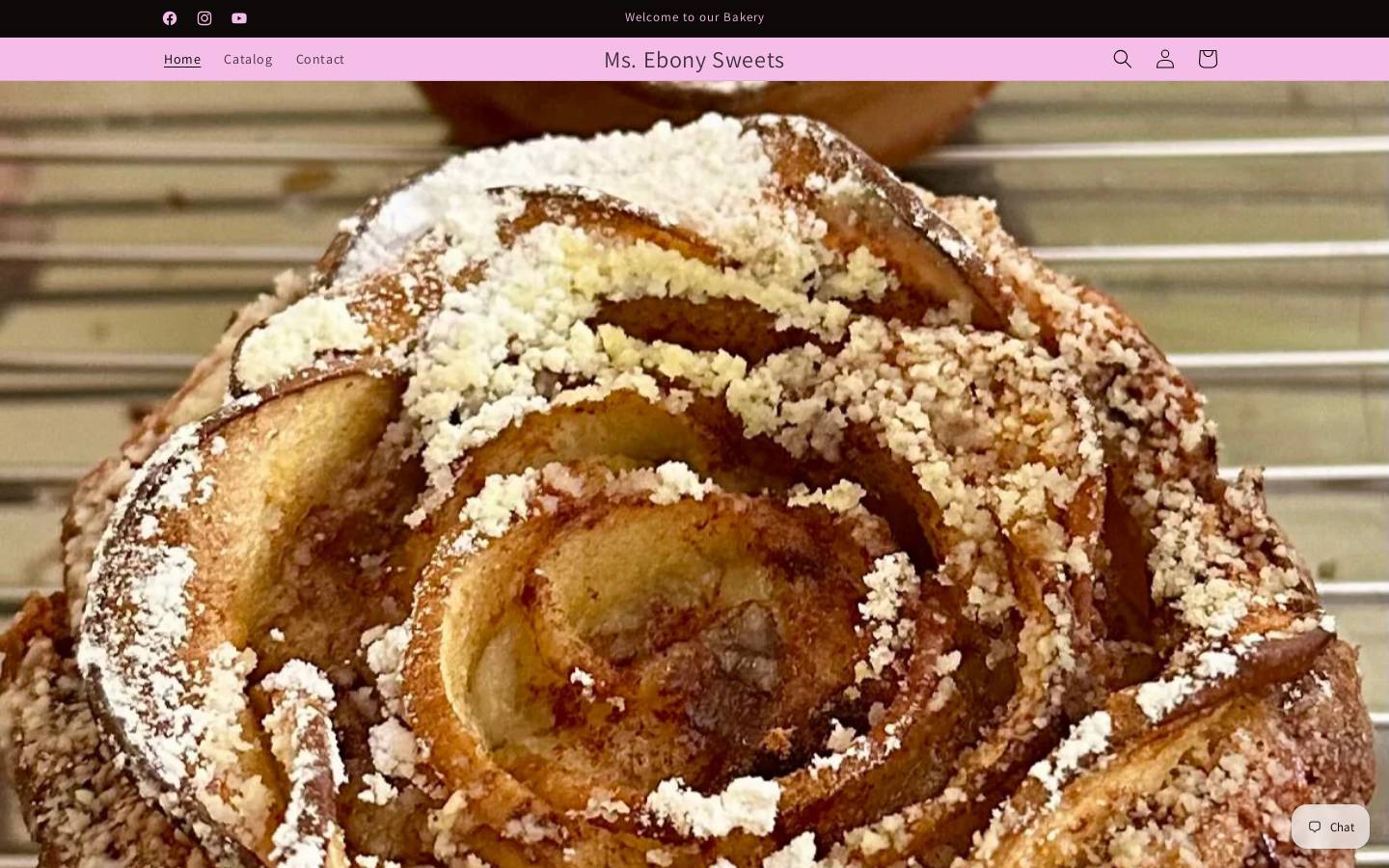 msebonysweets.com homepage screenshot