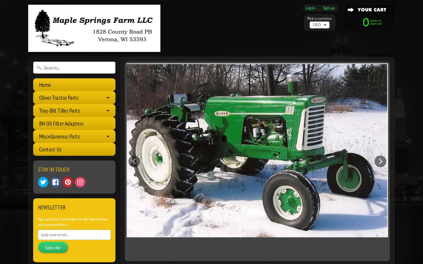 msfparts.com homepage screenshot