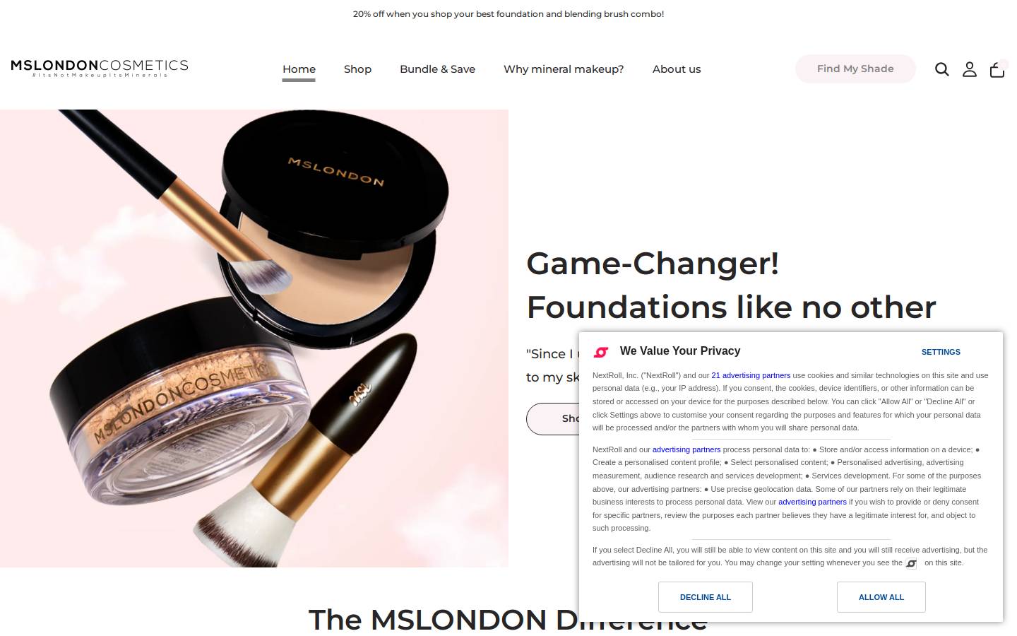 mslondon.co.za homepage screenshot