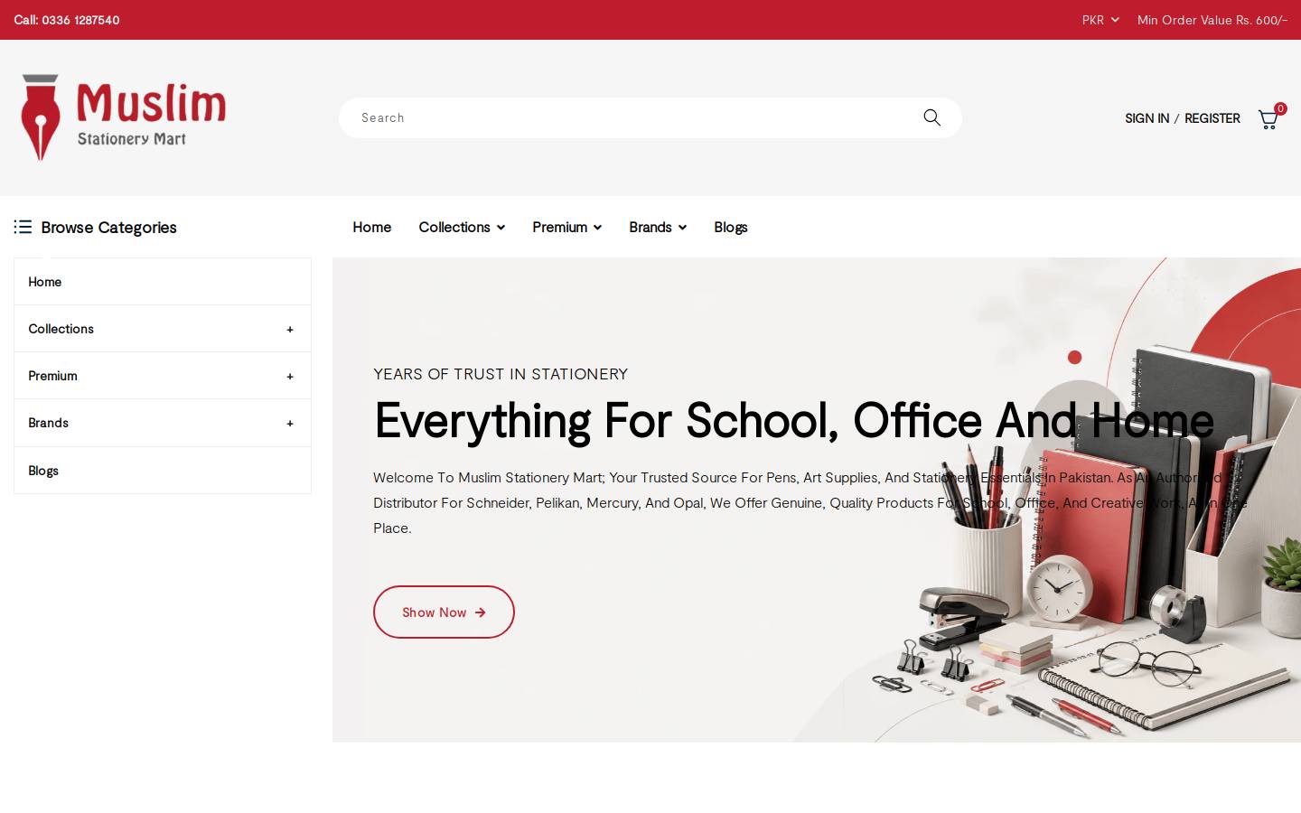 msm-pk.com homepage screenshot