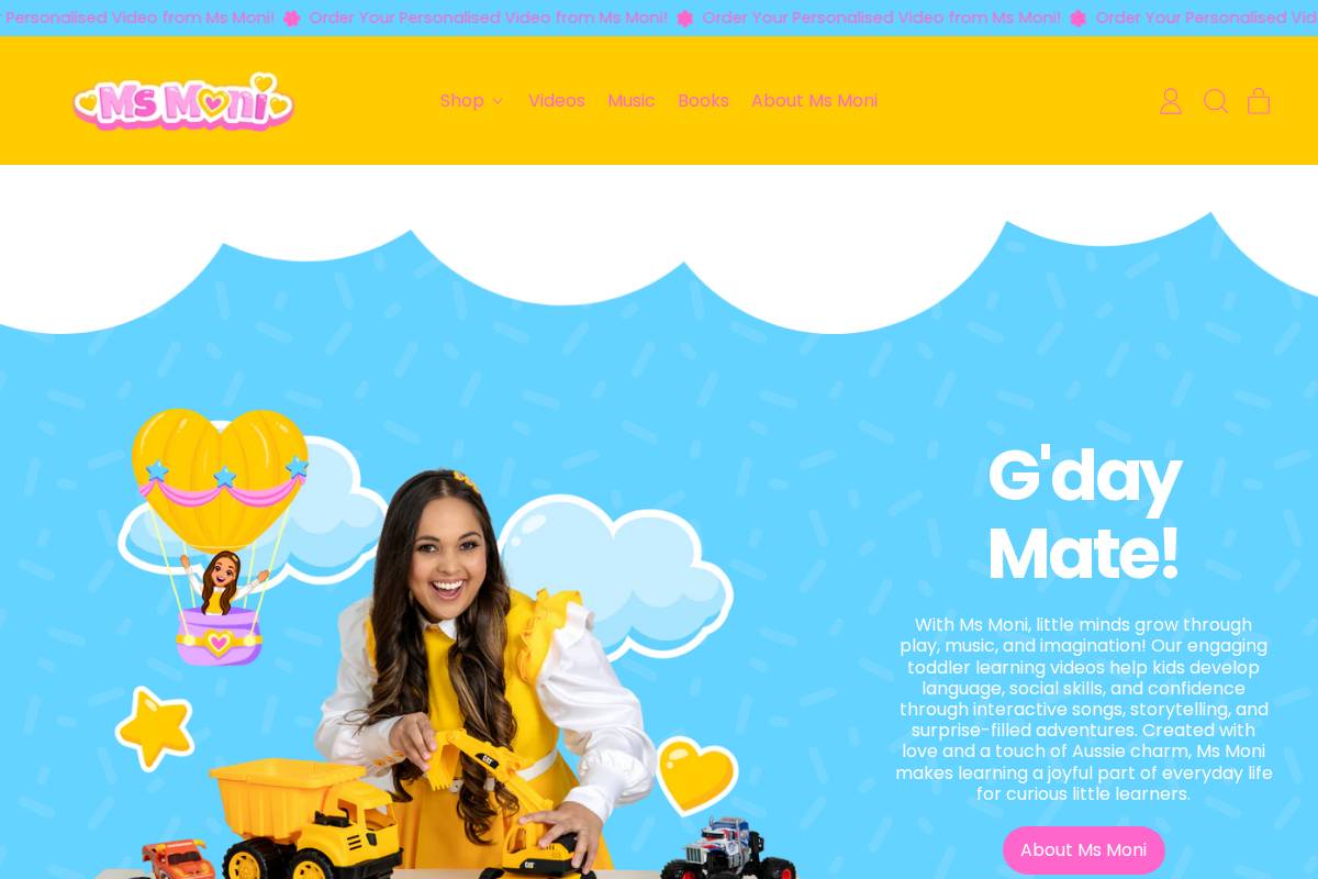 msmoni.com homepage screenshot