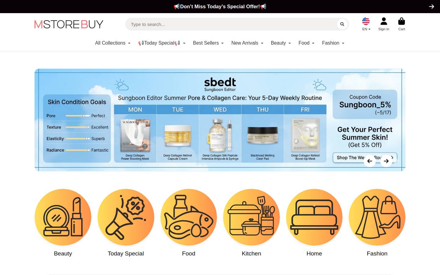 mstorebuy.com homepage screenshot