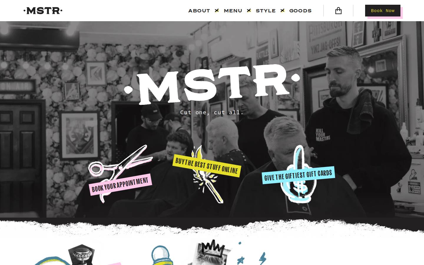 mstrcutshair.com homepage screenshot