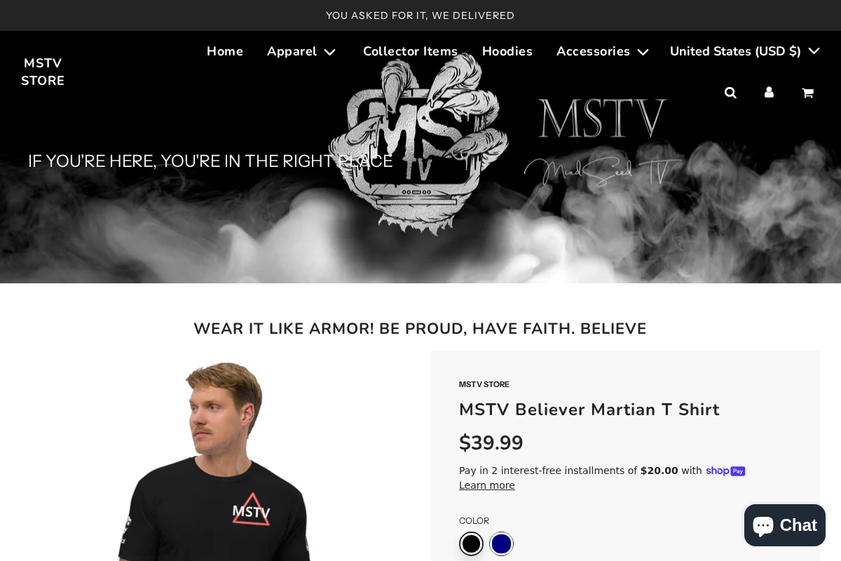 MSTV STORE homepage screenshot