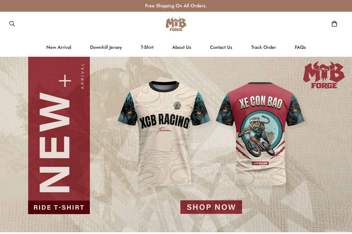 mtbforge.com homepage screenshot