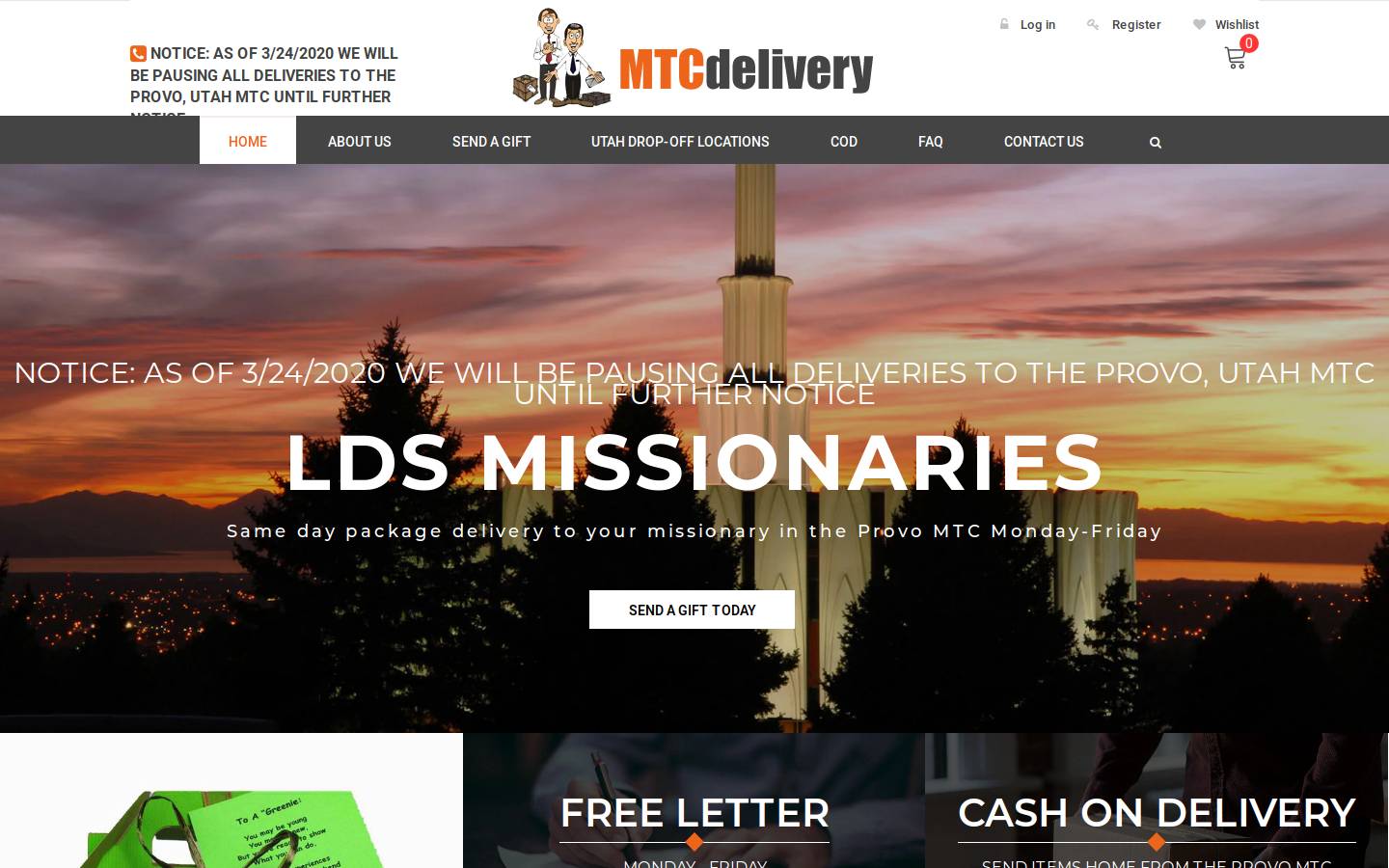 mtcdelivery.com homepage screenshot