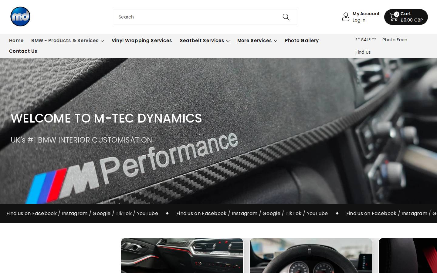 mtecdynamics.com homepage screenshot