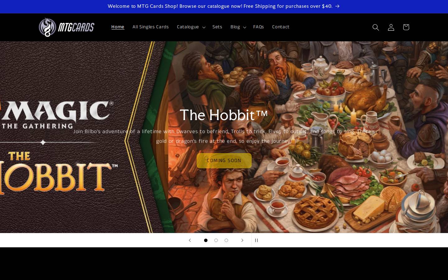 mtgcards.shop homepage screenshot