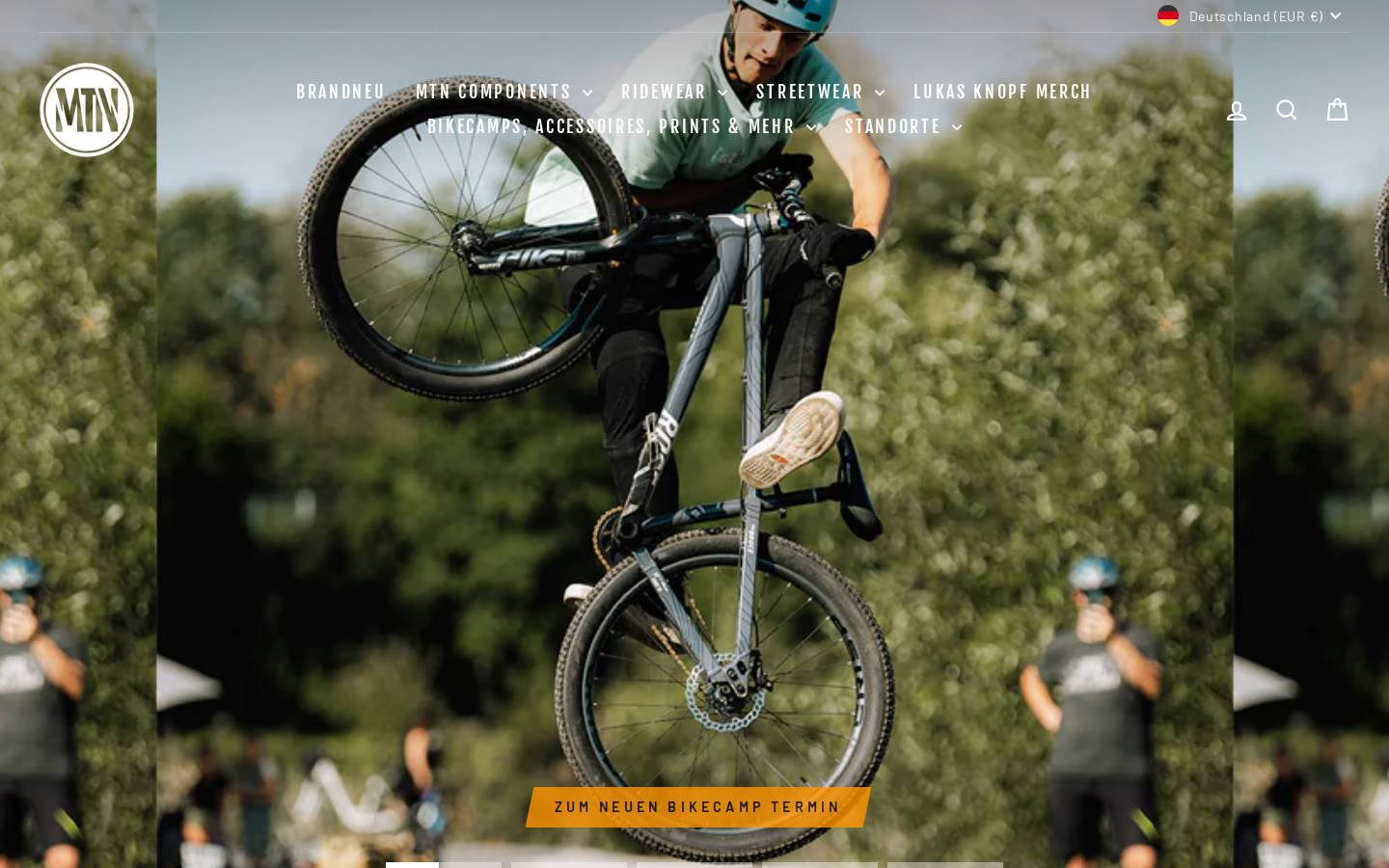 mtn-components.com homepage screenshot