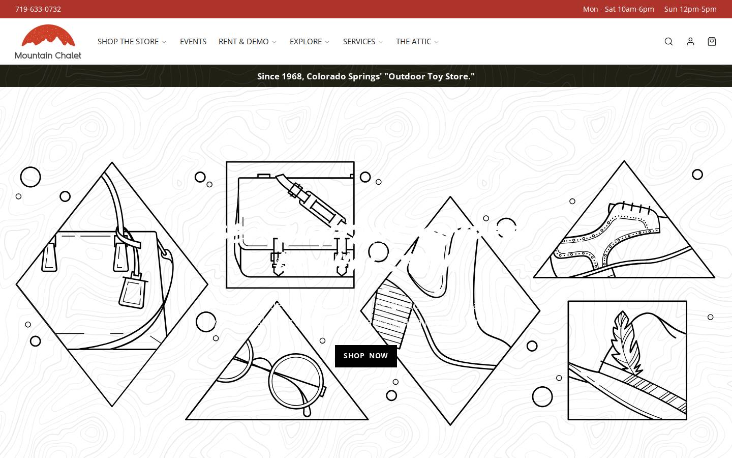Mountain Chalet! homepage screenshot