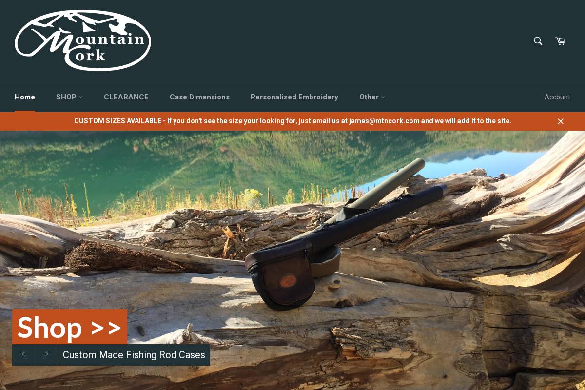 mtncork.com homepage screenshot