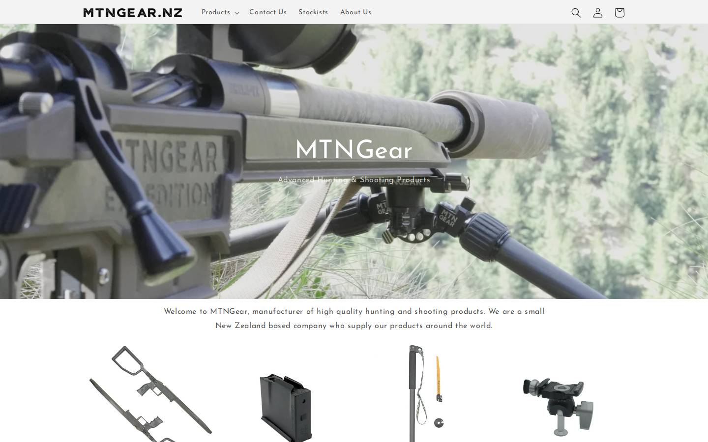 mtngear.com homepage screenshot
