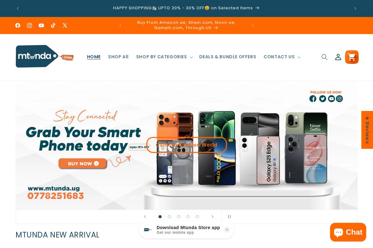 mtunda.ug homepage screenshot