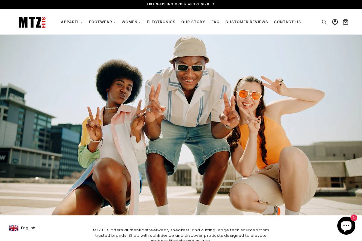 mtzfits.com homepage screenshot