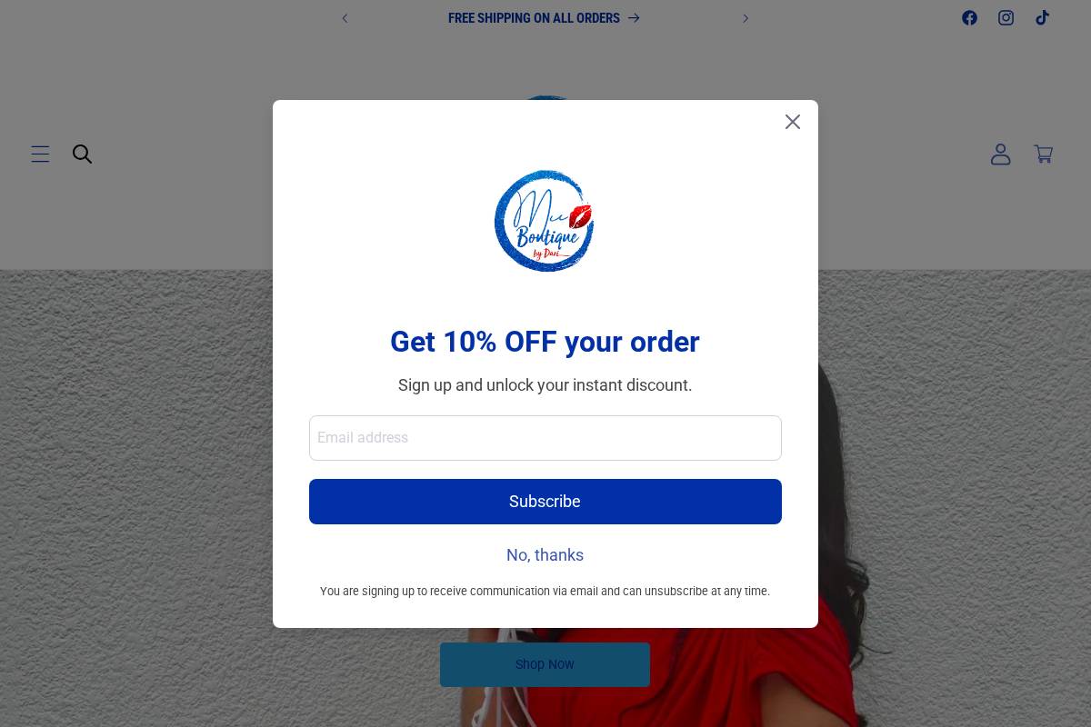 muaboutiquebyd.com homepage screenshot