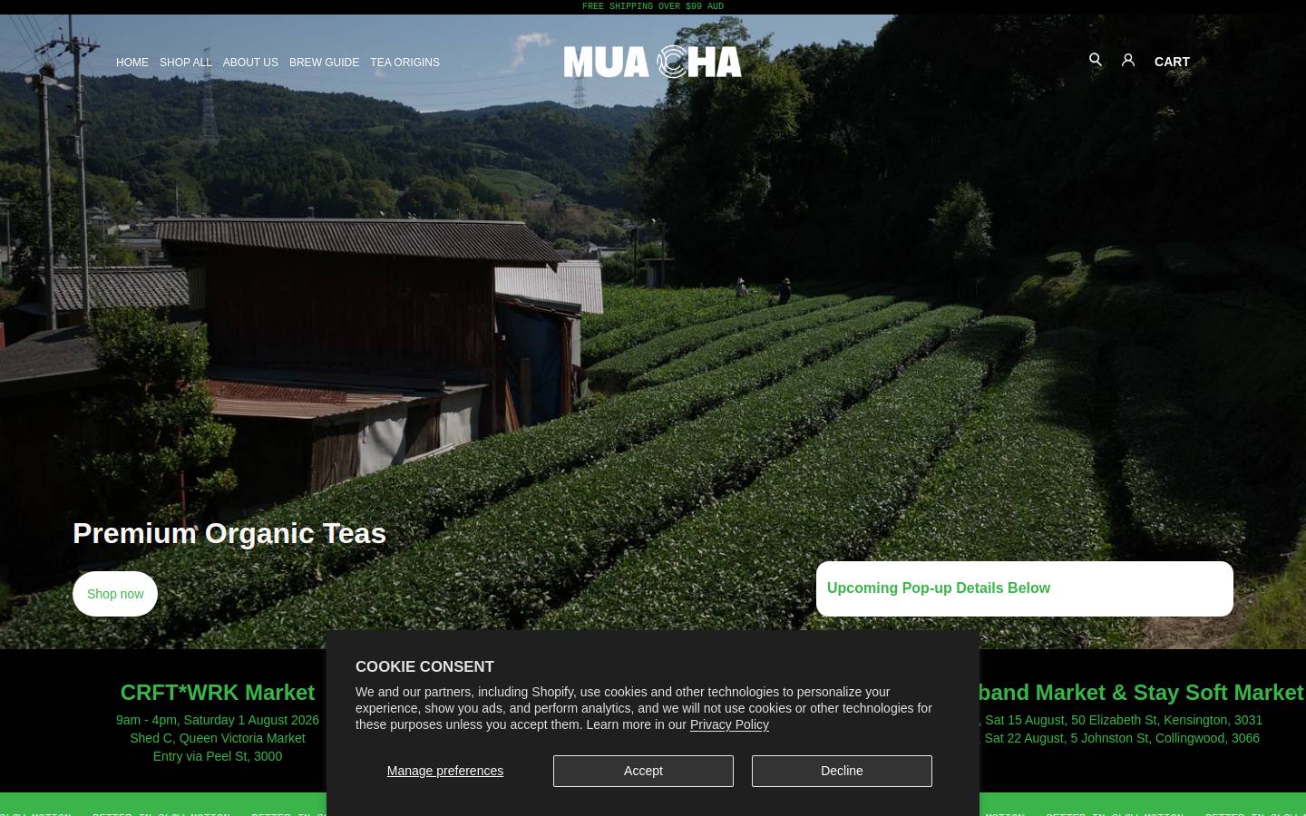 muachatea.com homepage screenshot