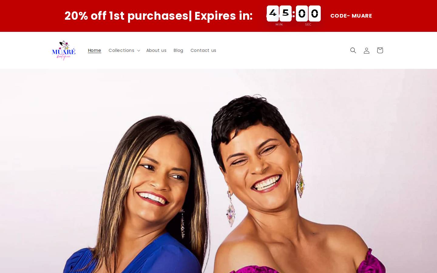 muareboutique.com homepage screenshot