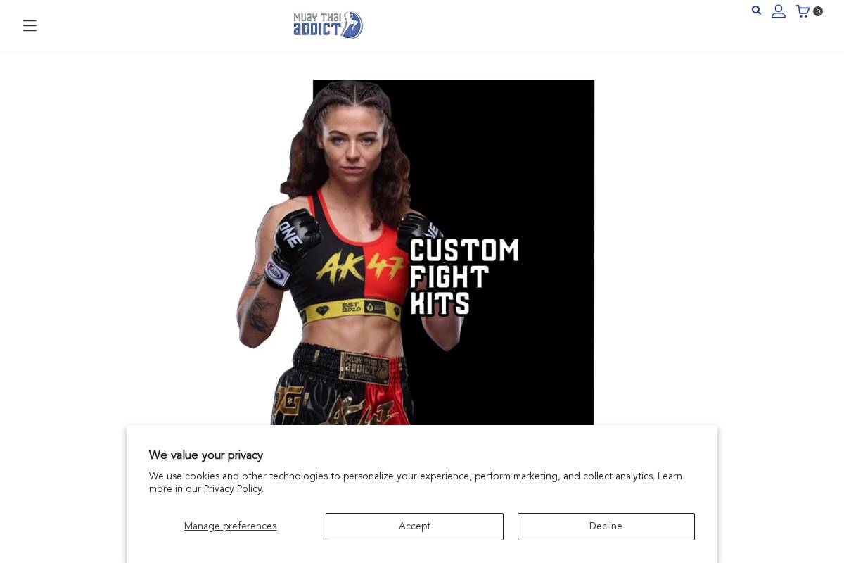 Muay Thai Addict homepage screenshot