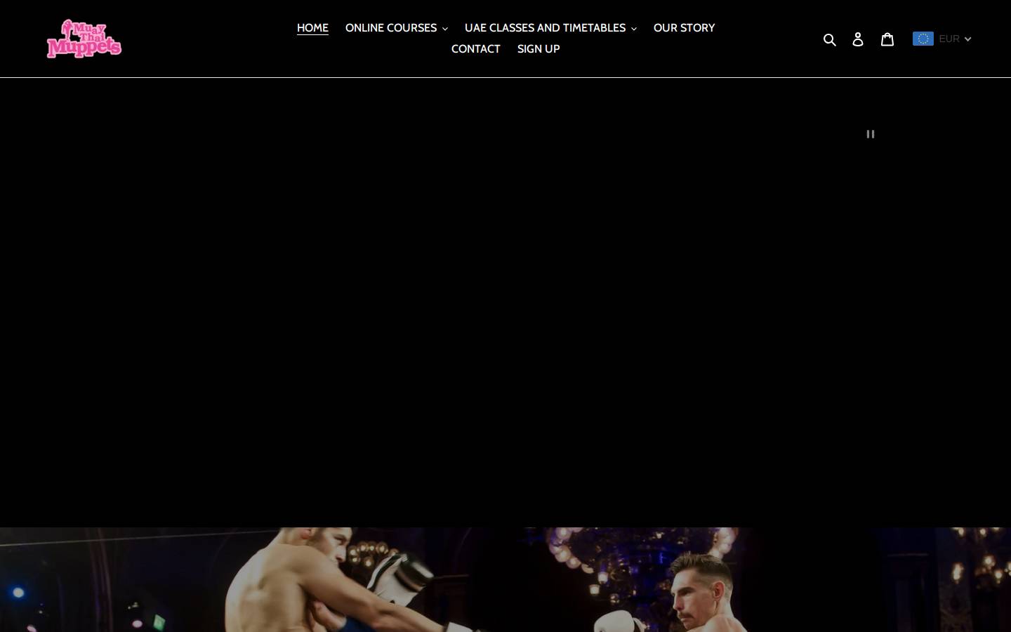 muaythaimuppetsmasterclass.com homepage screenshot