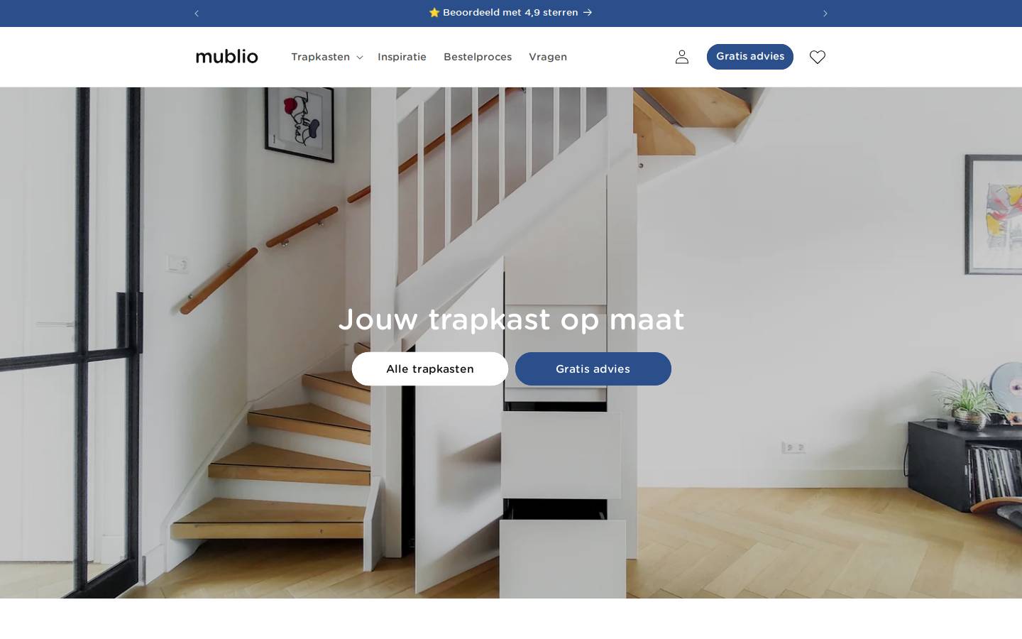 Mublio homepage screenshot