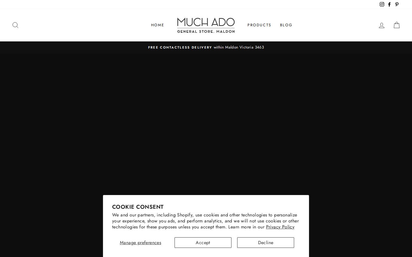 muchado.com.au homepage screenshot