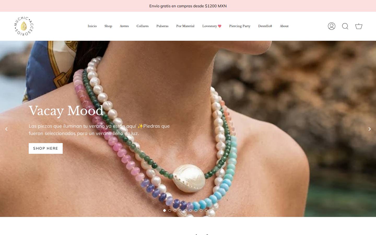 muchicaccesorios.com homepage screenshot
