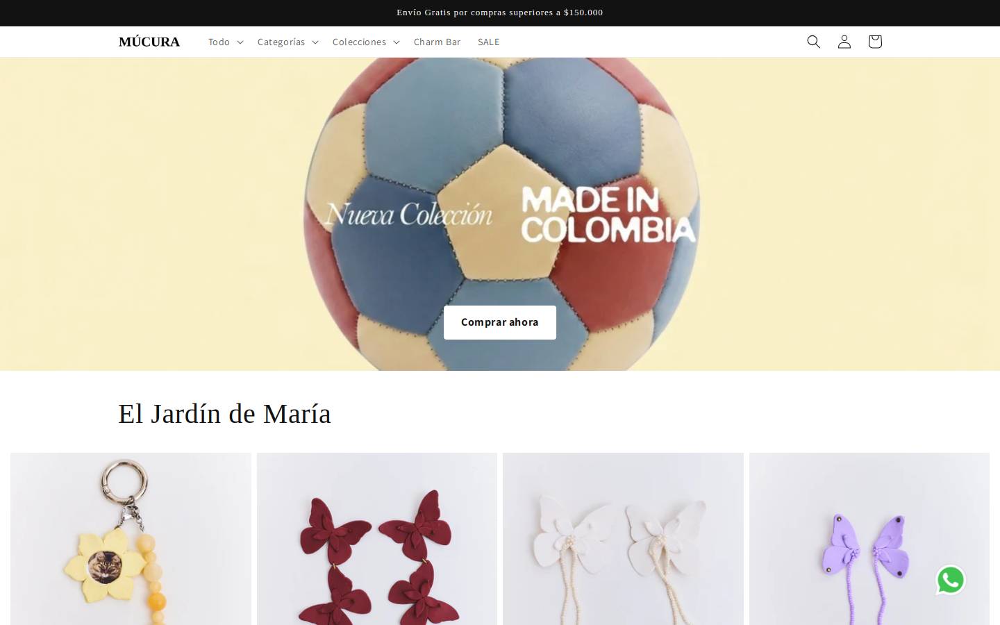 mucura.com.co homepage screenshot