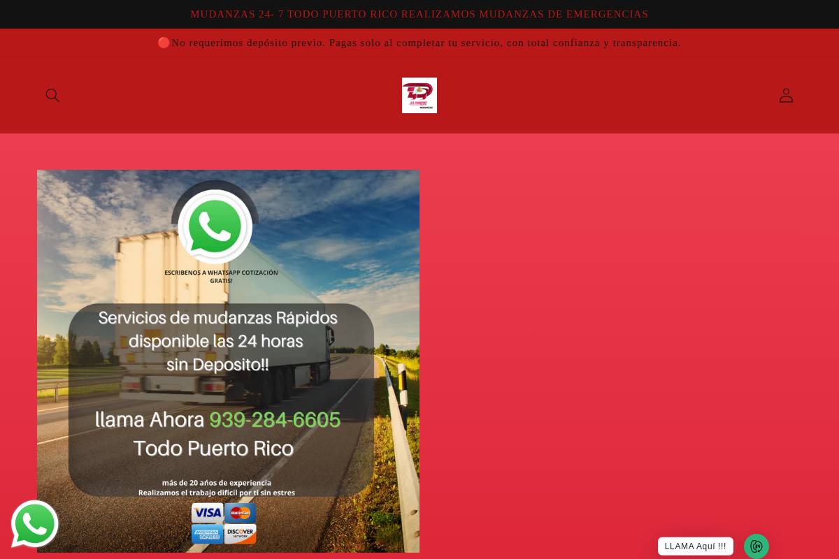 mudanzaspuertorico.net homepage screenshot