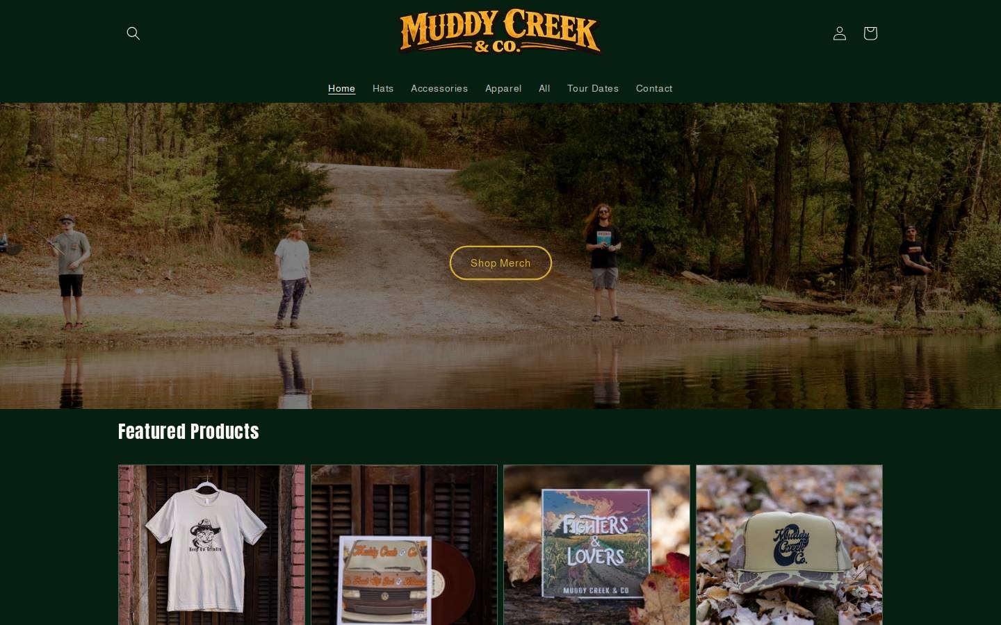 muddycreek.co homepage screenshot