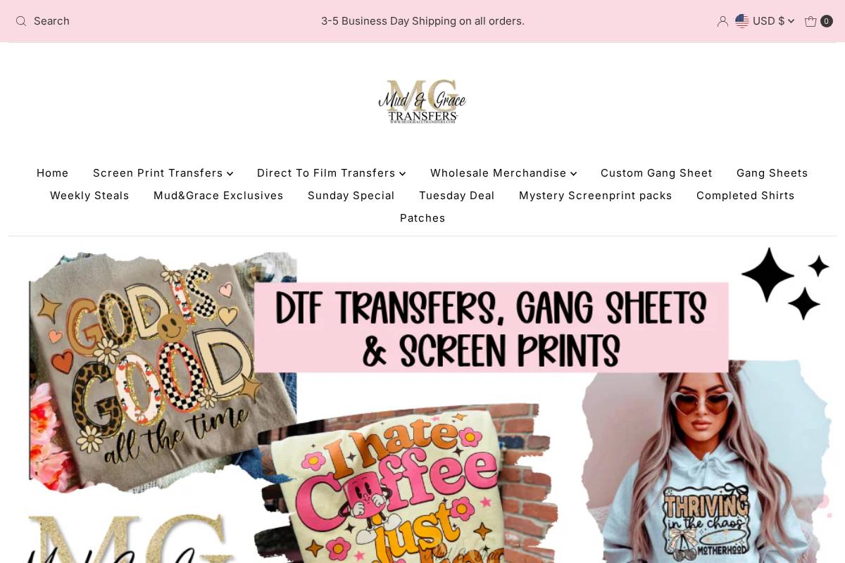 mudgracetransfers.com homepage screenshot