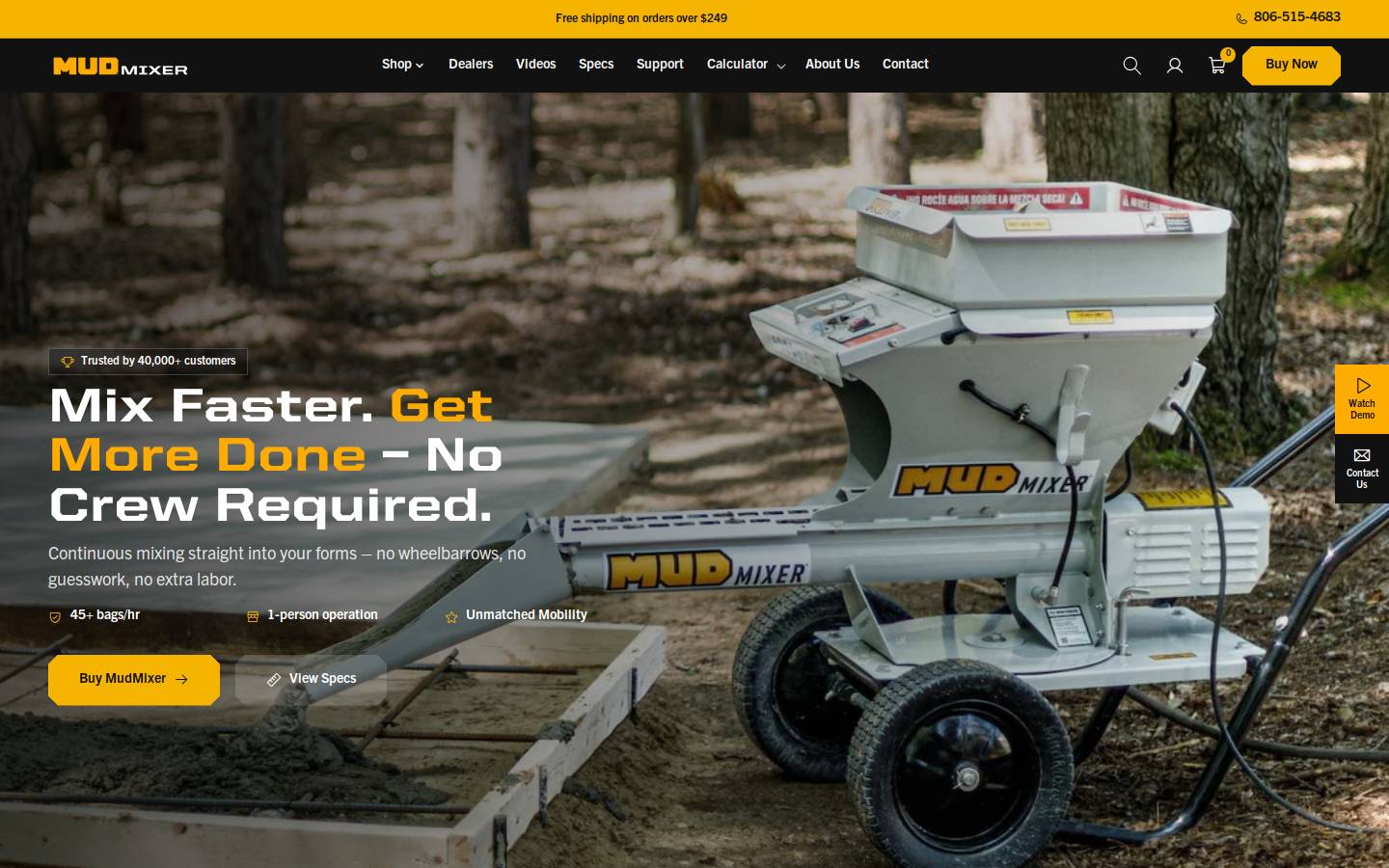mudmixer.com homepage screenshot